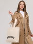 Zoozie Bags 2068 Bolso de mano de algodón 100% color crema